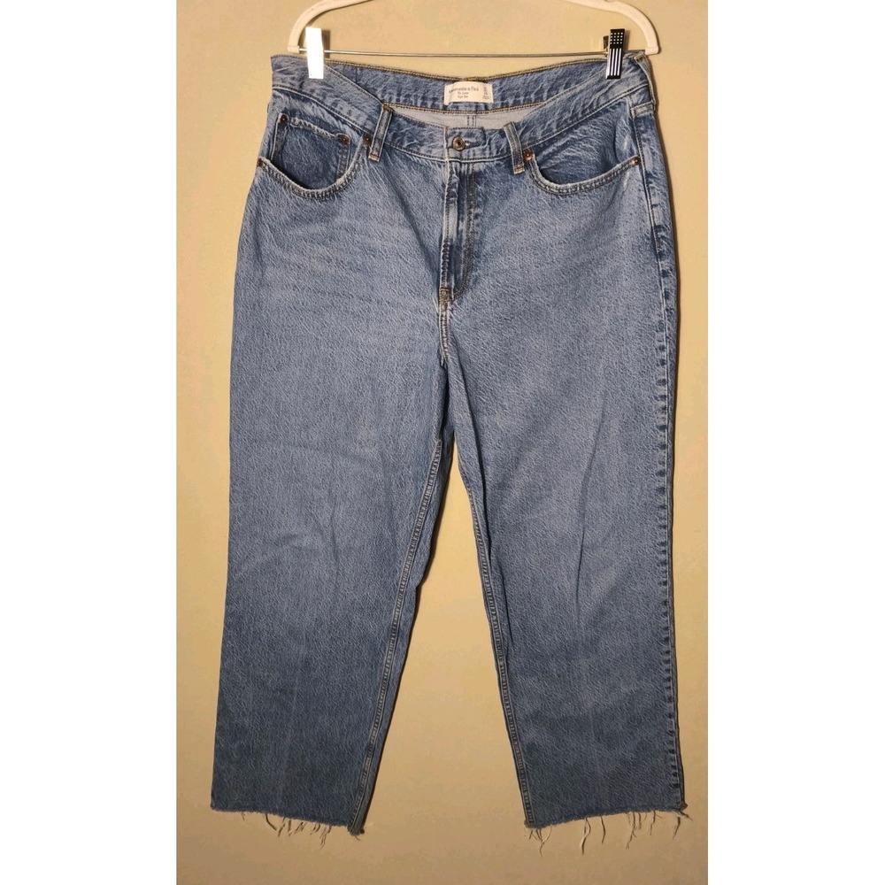Abercrombie & Fitch The Loose High Rise Women's Size 31/14 Curve‎ Love Baggy
